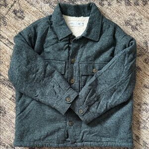 Zara Charcoal Button-Up Jacket